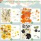 500-Piece Dried Flowers & Butterfly Stickers for Crafts – Real Pressed Flowers, Leaves & Resin Stickers for DIY Resin, Soap, Candle, Scrapbook, Jewelry, Nail Art, and Card Making